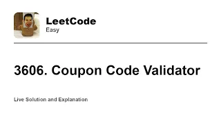 3606 Coupon Code Validator Leetcode Easy