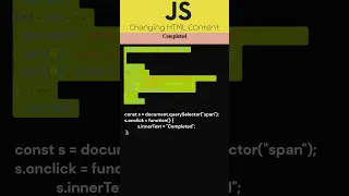 JavaScript Shorts Changing HTML Content innerText vs innerHTML