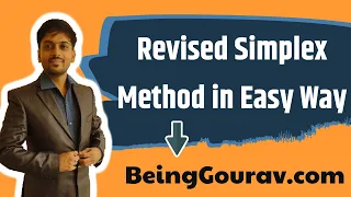 Revised Simplex Method Standard Form I in Easy Way