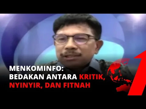 Cara Mengkritik Pemerintah, Johnny G Plate: Bedakan Antara Kritik, Nyinyir, Dan Fitnah | tvOne