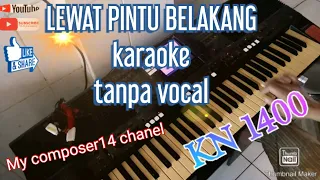 Download LEWAT PINTU BELAKANG karaoke / lirik / tanpa vocal / dangdut kn 1400 MP3