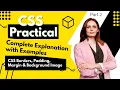 Part 9 CSS Borders Padding Margin Background Image Complete Explanation with Examples