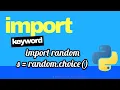 import keyword in PYTHON