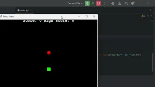 Simple game tutorial python snake game