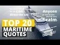Top 20 Maritime Sea related inspirational quotes