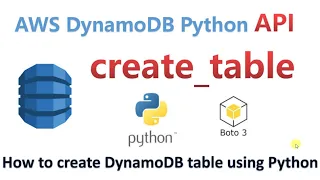How to Create DynamoDB table using Python Boto3 Step by Step by Tutorial