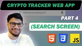 Html CSS Javascript Project - Crypto Tracker Web App for Beginners Part 4 GEEKSTER
