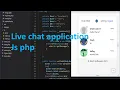 live chat with javascript and php