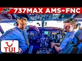 TUI Boeing 737MAX Cockpit Amsterdam to Funchal