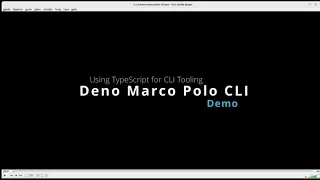 Deno Marco Polo CLIs for TypeScript
