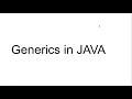 Java Generics