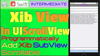 IOS Swift Tutorial - create an ScrollView Programmatically UIScrollView XIB