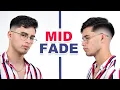 HOW TO FADE STRAIGHT HAIR MID FADE HAIRCUT TUTORIAL