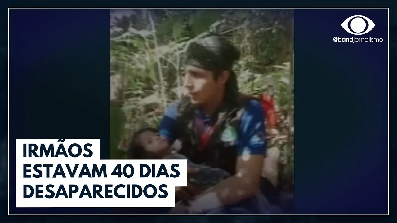 Irmãos desaparecidos: imagens mostram resgate das crianças | Jornal da Noite
