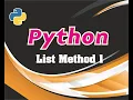Python List Method 1 in Arabic