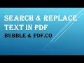 How to Search and Replace Text with Bubble API Connector