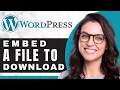 How to Add a Downloadable File in WordPress WordPress Tutorial 2025