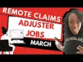 Work from Home Remote Claims Adjuster Jobs for March 2022 Claims Adjuster of the Year