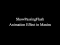 Manim Example ShowPassingFlash Animation Effect