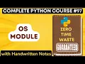 os Module in Python with Notes Python Tutorial -