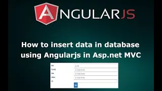 How to Insert Data Into Database Using AngularJS in Asp net C