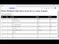 Delete Multiple Table Rows from Server using Angular