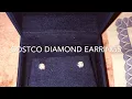 Costco Diamond Earrings Solitaire Earrings Diamond Unboxing