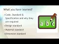 What is the difference between Code Standard Specification