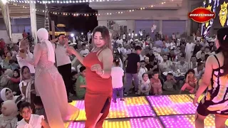 النجم صلاح سكر ونجوم الرقص الشرقي روقان الحظ في فرح شعبي مولع 