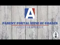 Aeries Parent Portal View of Grades
