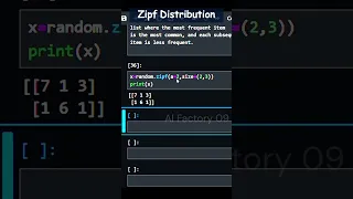 Zipf Distribution random number in numpy with python