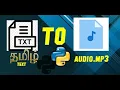 tamil text to speech mp3 python