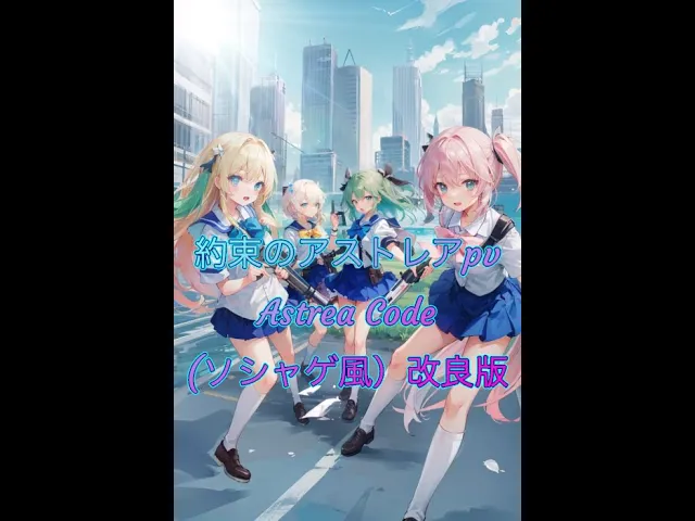 約束のアストレアpv Astrea Code (ソシャゲ風）AI アニメ ゲーム オリジナル 作曲 改良版