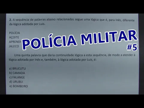 Download MP3 POLÍCIA MILITAR #5 - QUESTÕES DE CONCURSOS ANTERIORES!!