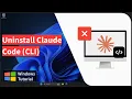 Windows Uninstall Claude Code CLI Manual Removal