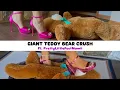 Download Lagu [ASMR🔊] Giant Teddy Bear Crush ft. Pretty Little Feet Mami 🩷🧸 | Teddy Bear Trample in High Heels 