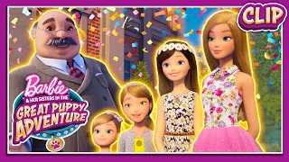 Barbie Is Rewarded By The City! | Barbie & Her Sisters In The Great Puppy Adventure | Clip