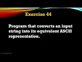 Exercise - ASCII String Conversion Program