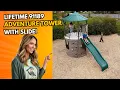 Ultimate Backyard Adventure Lifetime Earthtone Tower with Slide