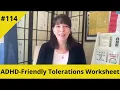 AD -Friendly Tolerations Worksheet