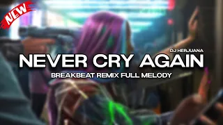 dj never cry again breakbeat remix full melody viral terbaru 2025
