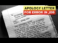 Apology Letter for mistake Apology Letter to company How to write apology letter