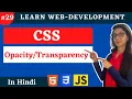 CSS Tutorial Opacity Property web development