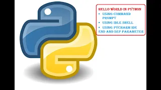 Hello world in Python using cmd IDLE and PyCharm