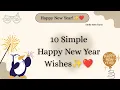 Lagu 10 simple happy new year wishes 2026 | happy new year 
