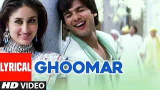ghoomar lyrical video song chup chup ke k k sunidhi chauhan shahid kapoor kareena kapoor 