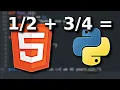 Python HTML and Fractions