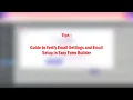 How to Set up Admin and user Email Notifications in WordPress Easy Form Builder for Free