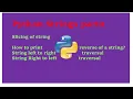 Python String slicing in hindi 18