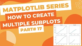 Matplotlib Series Part - Creating Multiple Subplots
